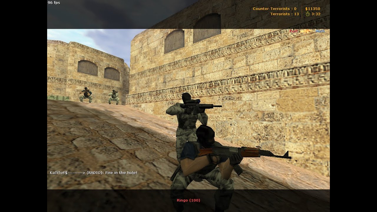 Dust Inversion Counter-Strike CS 1.6 de_dust2_inversion gameplay vs expert bots de ...
