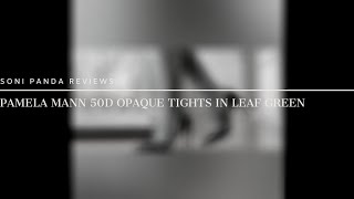 Pamela Mann 50D Opaque Tights in Leaf Green