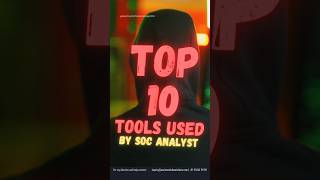 Top 10 Tools Used by SOC Analyst #socanalyst #kalilinux #cybersecurity