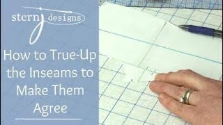 Pants Fitting: How to True-up the Inseams to Make  them Agree