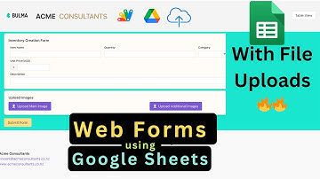 Web Forms with File Uploads 🔥  using Google Sheets and Google Drive #googlesheets #appsscript