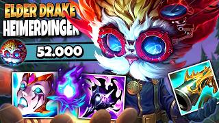 I Created an ELDER DRAKE Heimerdinger Top Build That Has PERMANENT EXECUTE BUFF 🔥🔥