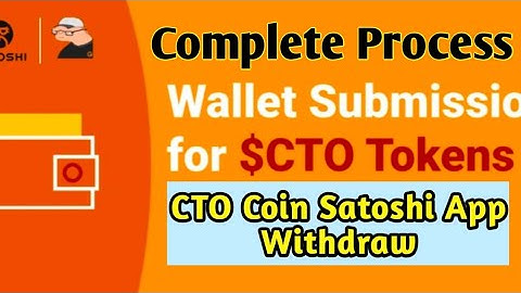 How to Withdraw CTO Token l Wallet Submit CTO Token I CTO Token Withdraw in Metamask wallet