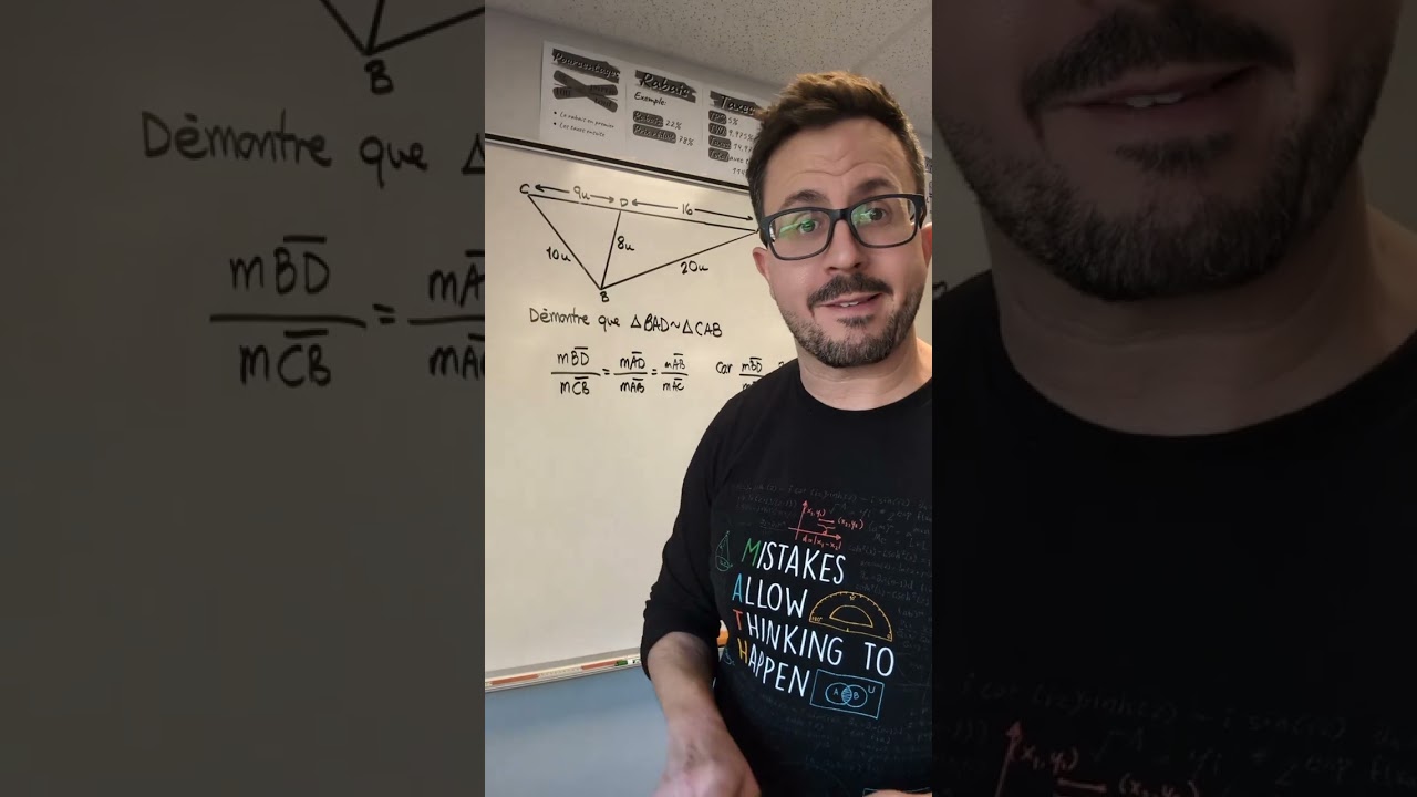 Triangles semblables - preuve 2