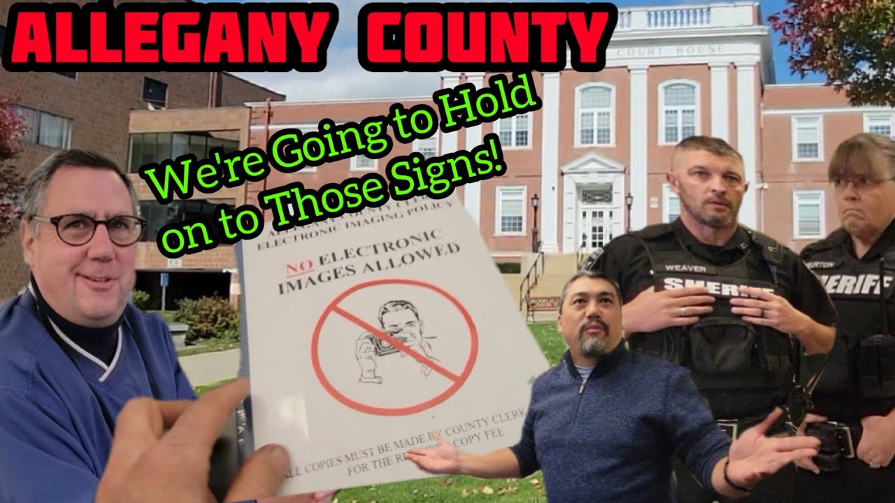 We're Going to Hold on to Those SIGNS!!! Allegany, NY County Building A1 Audit YouTube