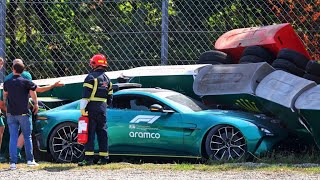 Safety Car Crash at Monza 2024 Italian Grand Prix