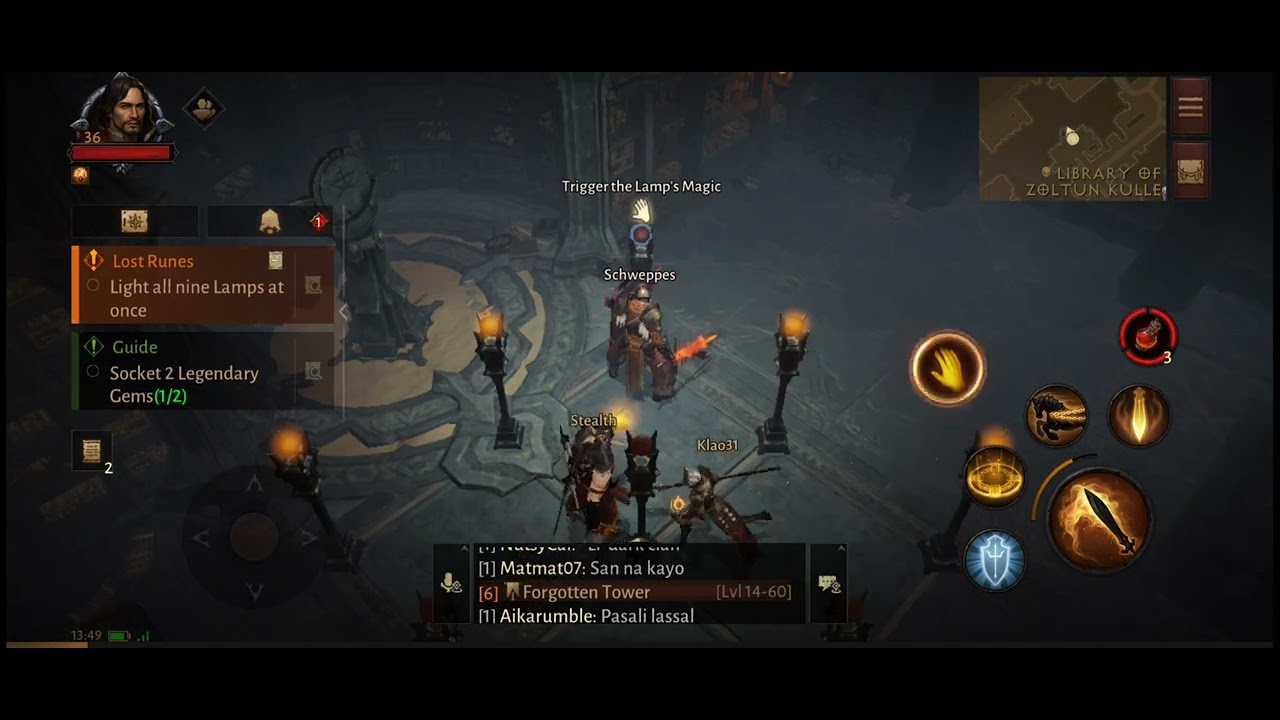 How to light up Lamps Diablo Immortal diabloimmortal YouTube