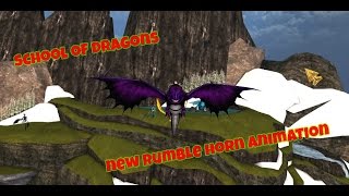 School of Dragons - New Rumble Horn animation