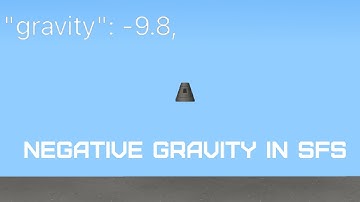 Negative Gravity In SFS