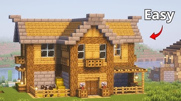 Minecraft Starter House🏠(easy tutorial)