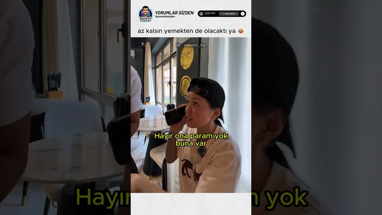 az kalsın yemeği de kaptırıyodu 😂 @wasabi_kg