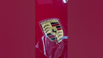 Porsche logo, let’s cut around without removal. Can you do it? lol #ppfprotection #porsche