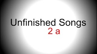 Musical style piano singing backing track - Unfinished song No.2 a