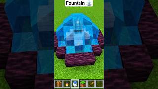 How to Build the Most Epic Fountain in Minecraft! #shorts