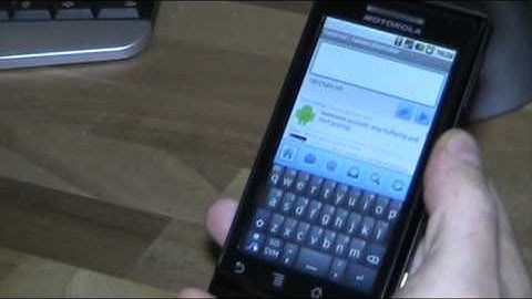 Testing Swype for Android on Motorola Droid / Milestone