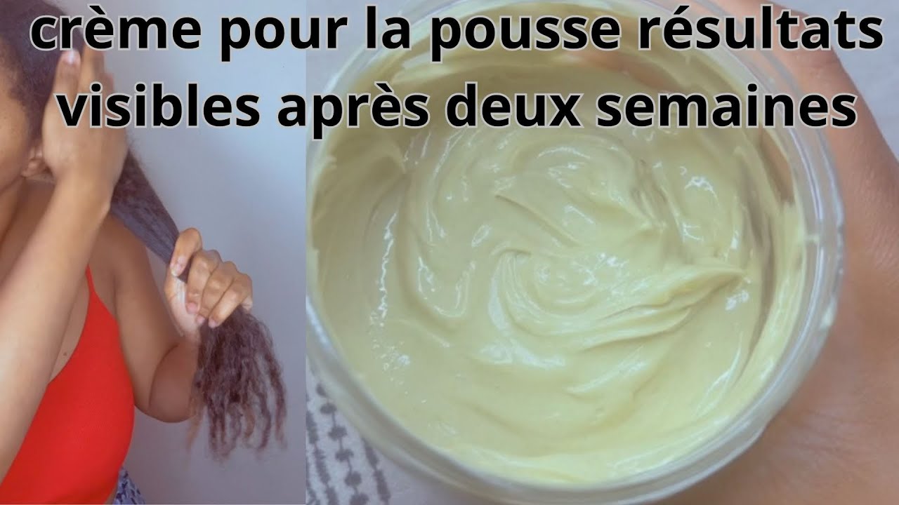 Crème pour la pousse des cheveux crépus bouclés et frisés clous de