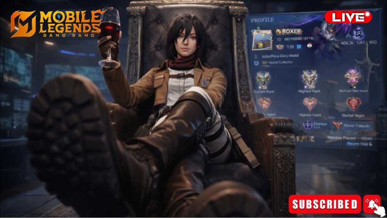 Live streaming of ROXER ML LIVE | Fanny & Beatrix God Mode | MLBB India 