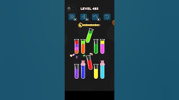 How to complete  483 Level water color sorting game Latest 2023