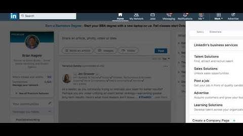 How to create a linkedin business page