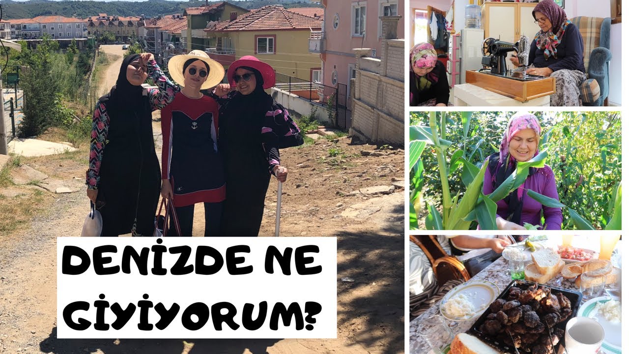 HAŞEMALIGİLLER DENİZDE | BAHÇE MAHSÜLLERİMİZİ TOPLADIK | KÖY EVİMİZDE ZİYAFET