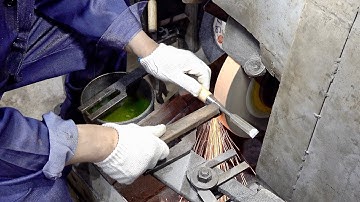 Amazing Wood Carving Chisel Production Process. 65 Year Old Woodworking Hand Tool Factory