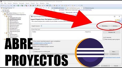 Como abrir proyectos en ECLIPSE - (Carpetas o archivos que no se encuentran en el Workspace) RÁPIDO