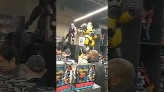 Heck of a crowd for Gregg Berger at the Battersea Power Station Transformers store!