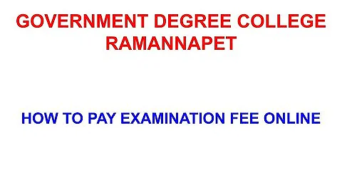 How to pay exam fees online