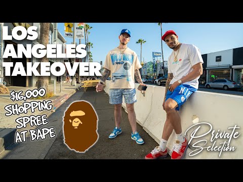 LOS ANGELES TAKEOVER *SHOPPING AT COOLKICKS, SPENDING 16K AT BAPE AND MORE*