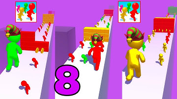 Color Run stickman 3D Unlocked All Levels Gameplay Walkthrough Ios&Android Part -8