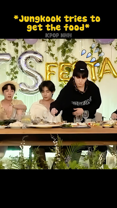 Taehyung Helped Jungkook To Get Food 🤭💜 #shorts #bts #vkook