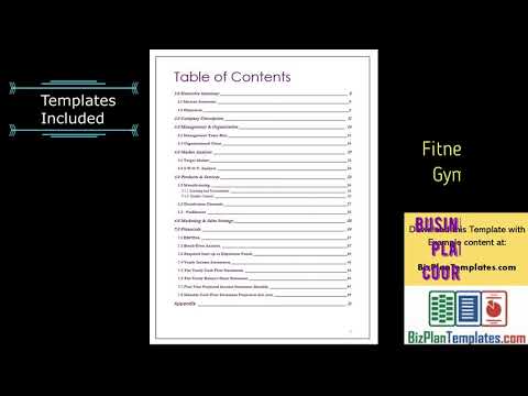 fitness-gym-business-plan-template-with-example---cover-&-table