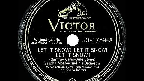 1st RECORDING OF: Let It Snow, Let It Snow, Let It Snow - Vaughn Monroe (1945 version)