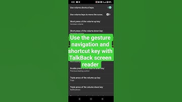 use The navigation gesture and shortcut key #indiantechnicalblind #features #navigationdisk #blind
