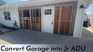 Jr. ADU Garage Conversion in LA County Ep 1 - Intro