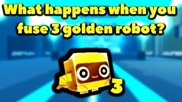 What happens when you fuse 3 golden robot? (Roblox Pet Simulator X - Steampunk)