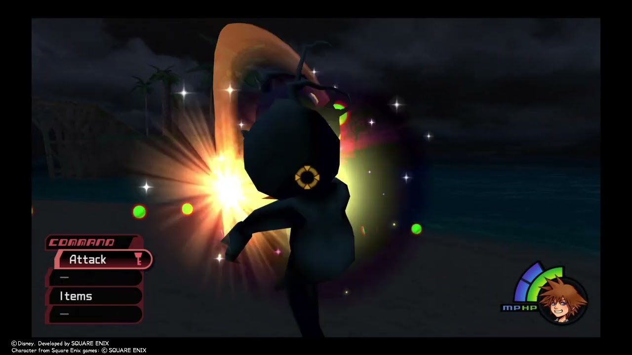 Sora Vs. Heartless on Destiny Islands | KINGDOM HEARTS - HD 1.5+2.5 ReMIX