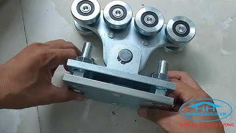 BÁNH XE CỬA CỔNG LÙA KHÔNG RAY - 8 BÁNH NHỎ