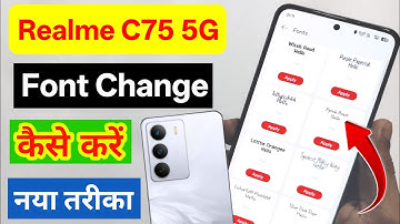 Realme C75 5g font size change kaise kare | realme C75 font change setting