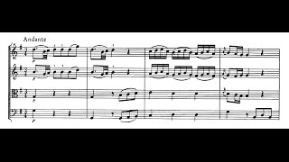 Mozart, Divertimento K. 136 - II: Andante (score)