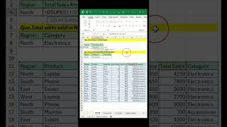 excel interview #shorts
