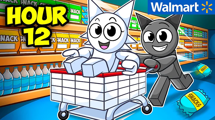 24 Hour OVERNIGHT at WALMART in Roblox?! (KICKED OUT)