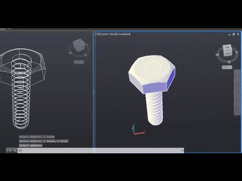 Cara Membuat Ulir  Baut 2d  Di Autocad