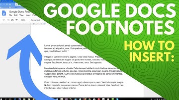 Google Docs Footnotes - How to Insert a Footnote