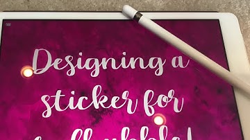 Designing a Sticker for Redbubble and Uploading it! ||Procreate Girl