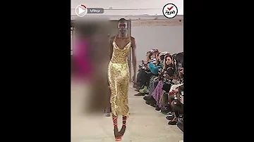 موقف محرج لسقوط صاحبة الكعب العالي في أسبوع الموضة 