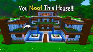 Minecraft: How to Build a Large Modern House