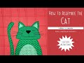 How to Assemble the Colby Cat Applique Quilt Pattern Using a Lightbox