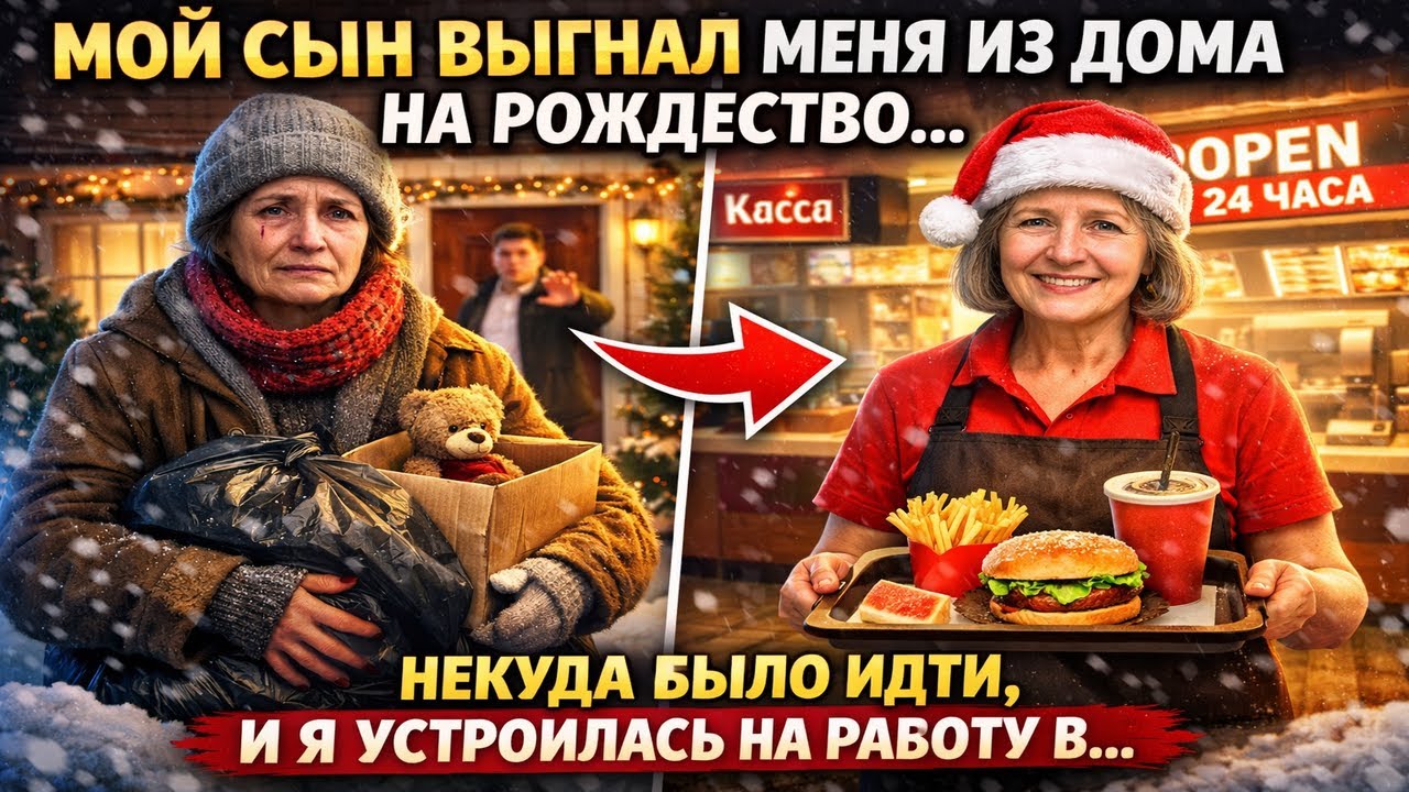 МОЙ СЫН ВЫГНАЛ МЕНЯ ИЗ ДОМА НА РОЖДЕСТВО  НЕКУДА БЫЛО ИДТИ, И Я УСТРОИЛСЯ НА РАБОТУ В…