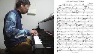 『The Masquerade Is Over (Allie Wrubel)』  played by Takeshi Fukushima (Solo Piano) with sheet